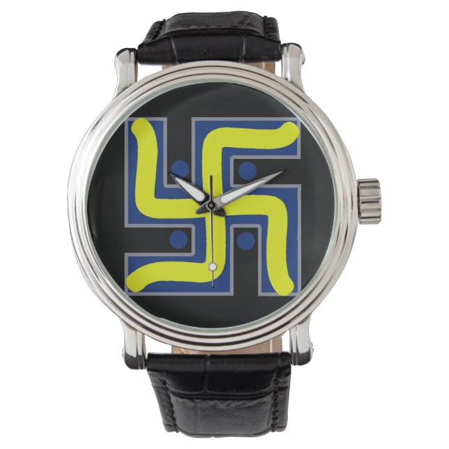 Montre Handskull Swastika Bonne chance hindoue / Sports W (devant)