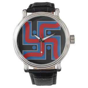 Montre HANDSKULL Swastika Borg regarder Hindu bonne chanc
