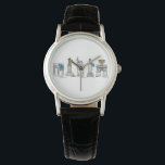 Montre Hanoukka Chanukah, un site historique de New York<br><div class="desc">Regarder présente une illustration originale d'une rangée de monuments classiques de New York "habillés" pour les vacances Hanoukka ! Cette illustration de vacances est également disponible sur d'autres produits. Ne vois-tu pas ce que tu cherches ? Vous avez besoin d'aide pour la personnalisation ? Contactez Rebecca pour avoir quelque chose...</div>