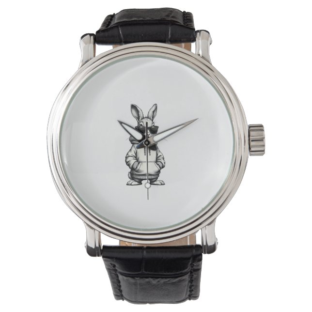 Montre happy easter day bunny easter boys kids girls teen (devant)