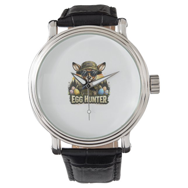 Montre Happy Easter Day Camo Funny Hunting Boys Men Easte (devant)