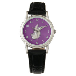 Montre Happy Lavender Rabbit Eyes rose Design de dessin d