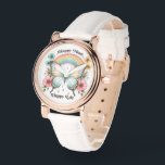 Montre "Happy Mind Happy Life" Pastel Butterfly & Rainbow<br><div class="desc">Venez agrémenter votre journée de ce charmant "Happy Mind Happy Life" Pastel Butterfly & Rainbow Watch. Conçu pour inspirer positivité et esprit, ce garde-temps fantaisiste est doté d'un arc-en-ciel pastel doux, de papillons délicats et de l'expression stimulante "Happy Mind Happy Life" au centre. La palette de couleurs apaisante et le...</div>