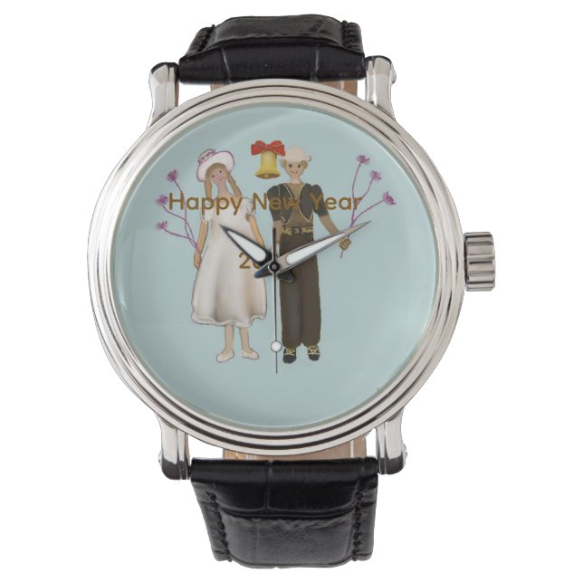 Montre Happy New Year 2026 (devant)