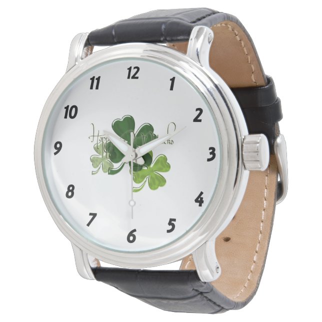 Montre Happy St. Patrick's Day (Incliné)