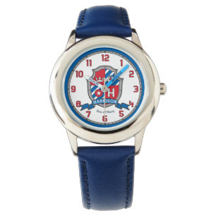 Montre Harrison nom signifiant lettre H crête rouge oisea
