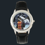 Montre HARRY POTTER™ & Hedwig dans la neige<br><div class="desc">Découvrez cette illustration rêveuse de Harry avec Hedwig sur son bras dans la neige à Hogwarts!</div>