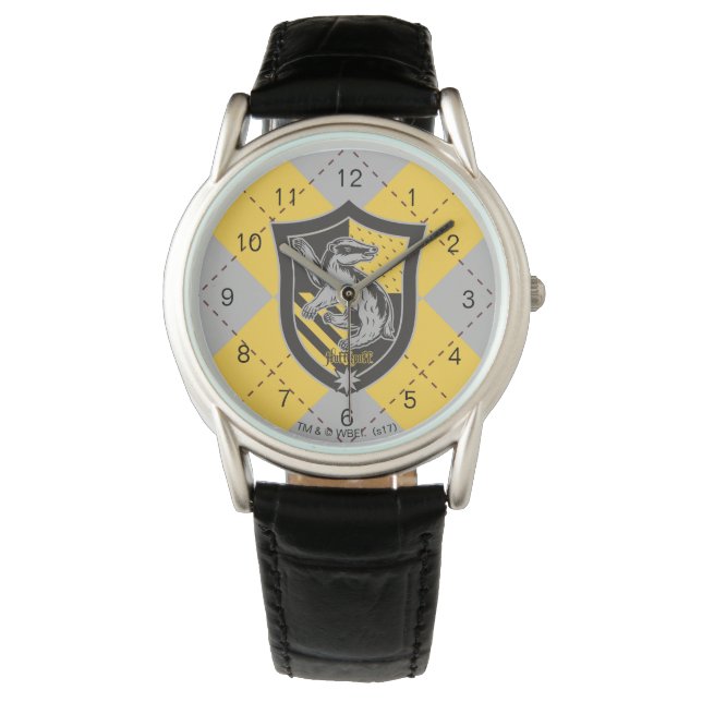 Montre Harry Potter | Hufflepuff House Pride Crest (devant)