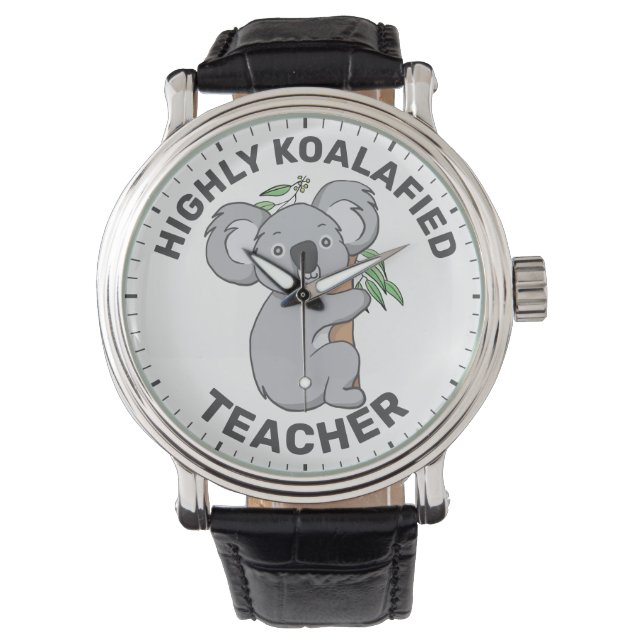 Montre Hautement Koalafied Koala Enseignant Qualifié (devant)