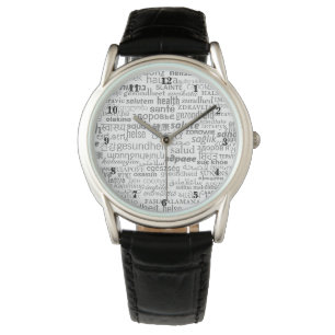 Montre Health Word Watch Multi Language International