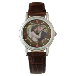 Montre Heart Puzzle Mariage Photo Rustique Vous Me Compl