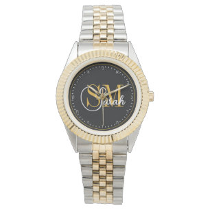 Montre Hébreu Monogramme Nom et signature élégante