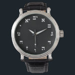 Montre Hebrew Block Lettering<br><div class="desc">Le Marché aux Consommateurs "Expressions hébraïques" offre une expérience d'achat comme vous ne trouverez nulle part ailleurs. Notre spécialité est l'hébreu, bien que l'anglais peut également être trouvé, et dans notre magasin vous trouverez l'hébreu dans les styles de bloc, de script et de Rashi. Parlez-nous à vos amis et envoyez-leur...</div>