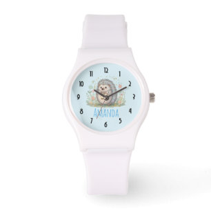 Montre Hérisson Mignon avec Lanterne