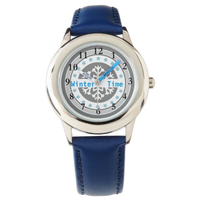 Montre Heure d'hiver Parties scintillant (devant)