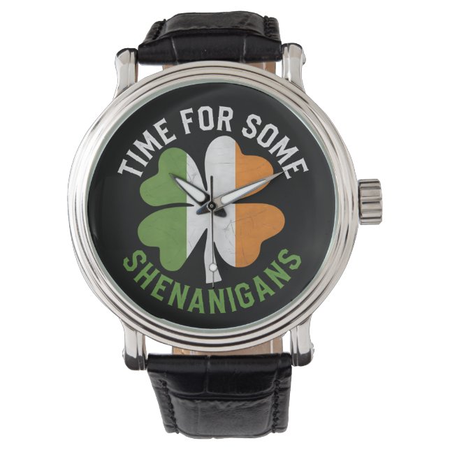 Montre Heure pour certains Shenanigans Clover St Patrick' (devant)
