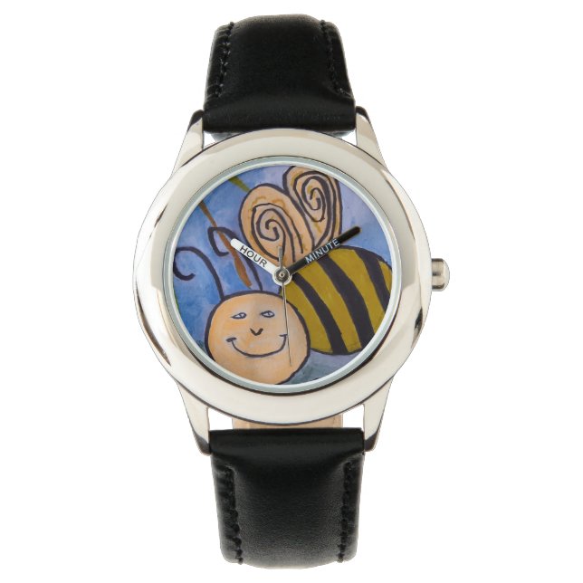 Montre Heureuse abeille au miel (devant)
