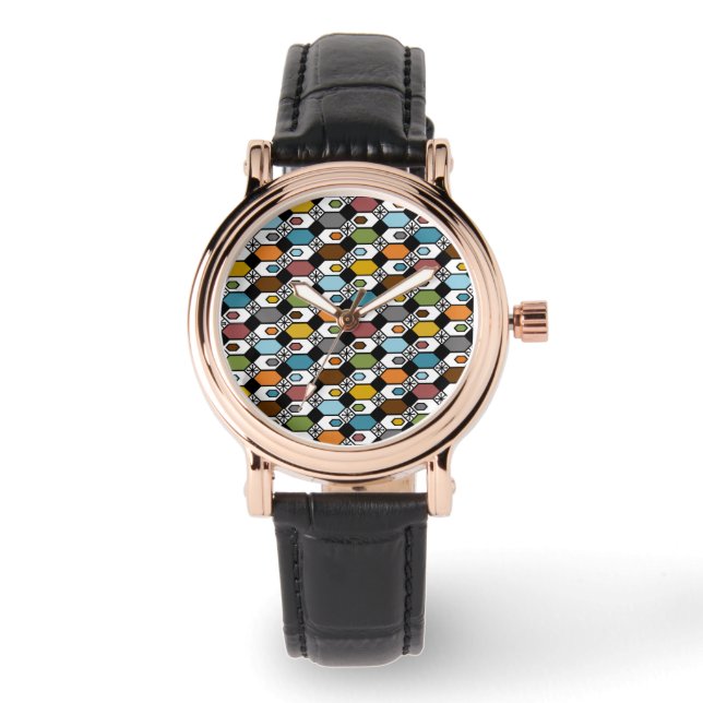 Montre Hexagons et Starburst (Recto)
