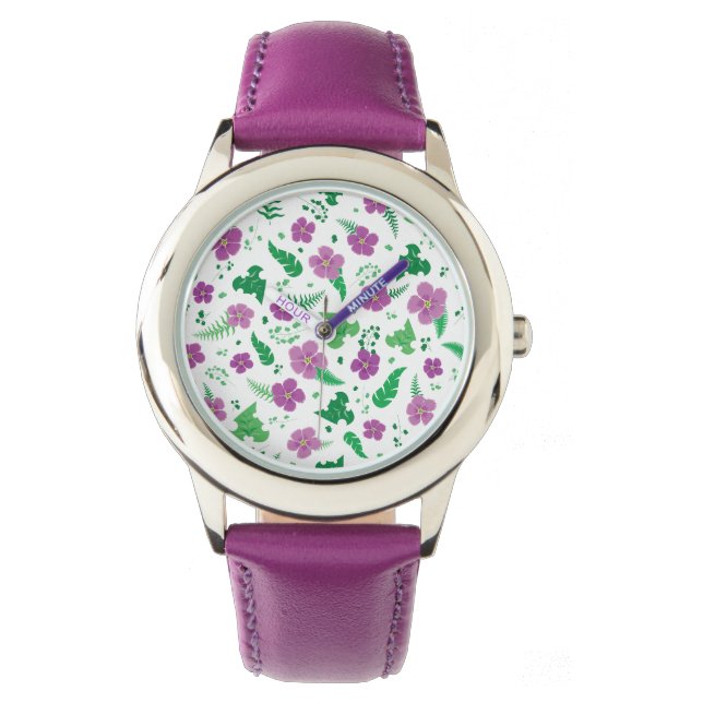 Montre Hibiscus pourpre (devant)