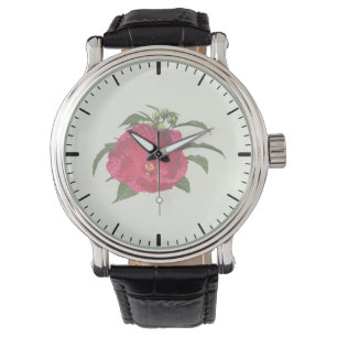 Montre Hibiscus rose foncé
