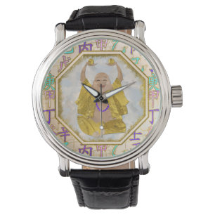 Montre Hiéroglyphes heureux chanceux de shui de Bouddha