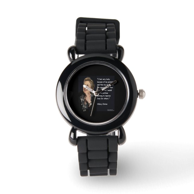 Montre Hillary Clinton "Parents & Éducation" Citations à  (Recto)