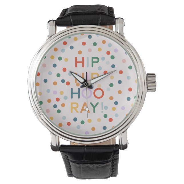Montre Hip Hip Hooray Fêtes d'anniversaire (devant)