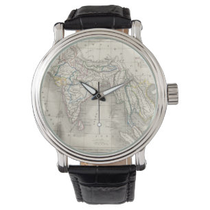Montre Hippie indien de carte de l'Inde d'antiquité