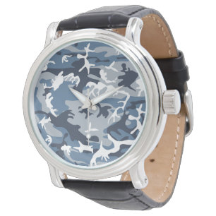 Montre Hiver Camouflage bleu neige, Militaire, Armée