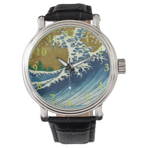 Montre Hokusai Big Wave Japon Art japonais