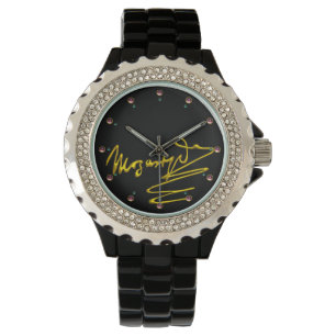Montre HOMAGE TO MOZART Gold Signature of Composer Black