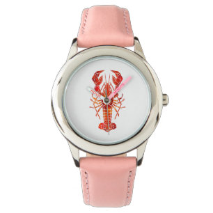 Montre Homard polygonal rouge