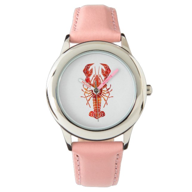 Montre Homard polygonal rouge (devant)