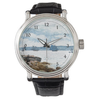Montre Homer - Bateaux à voile à Gloucester, tableau de 1