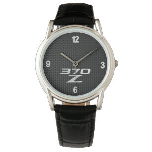 Montre Homme 370Z - Fond Numérique en Fibre de Car