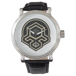 Montre homme à bracelet en cuir avec art avancé sy
