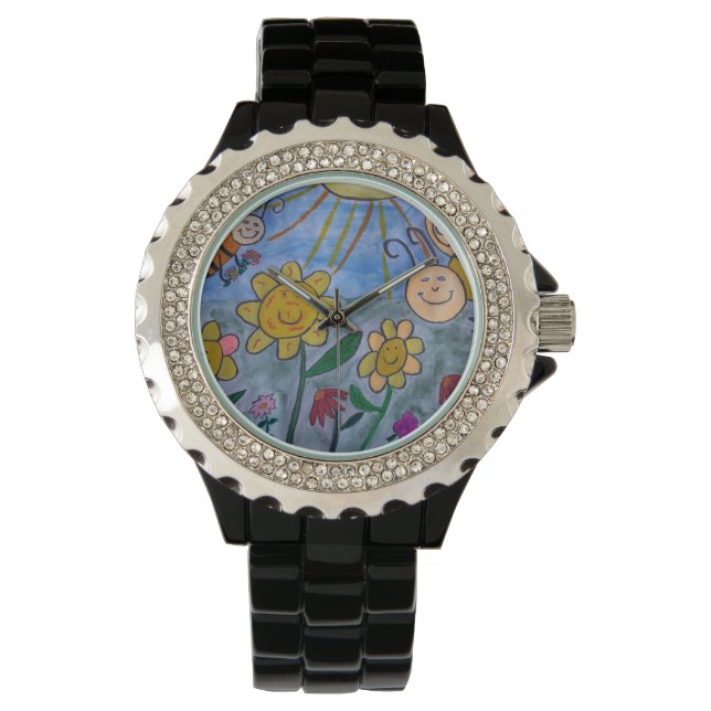 Montre Honey Bees & Flowers Watch (devant)