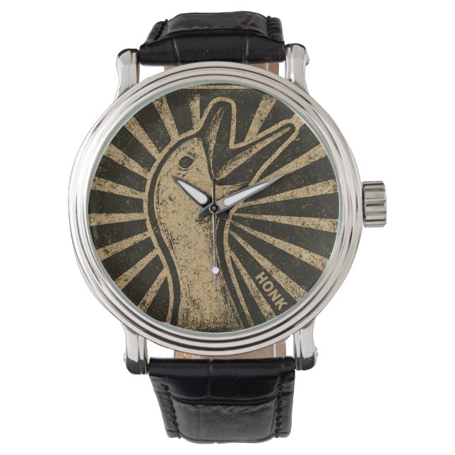 Montre Honk Goose Funny Duck Chicken Mème (devant)