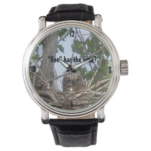 Montre "Hoo" A Le Temps   Poche perchée dans l'arbre phot