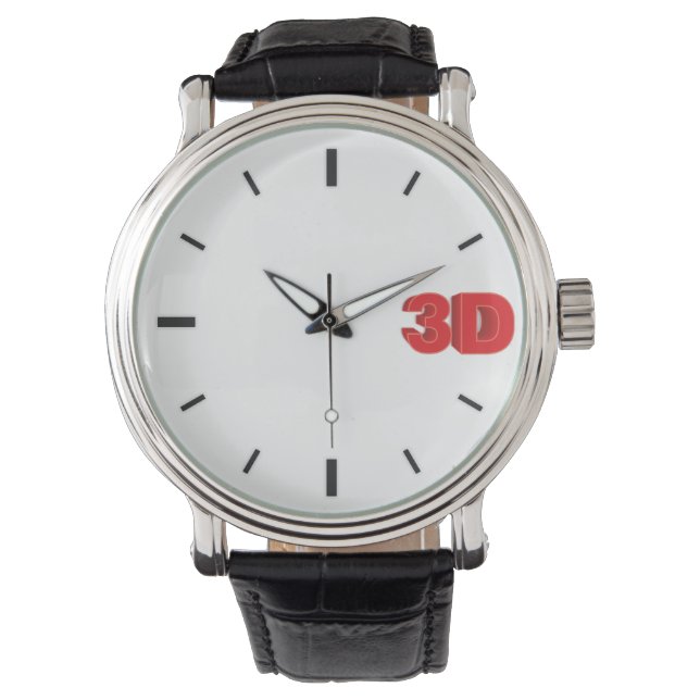 Montre Horloge 3D 1. (devant)