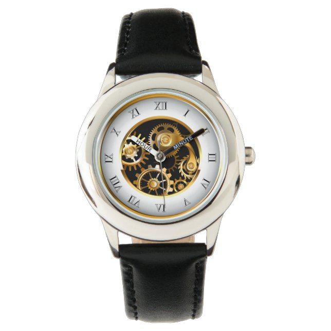 Montre Horloge à vapeur avec libellule mécanique (devant)