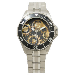 Montre Horloge à vapeur avec libellule mécanique