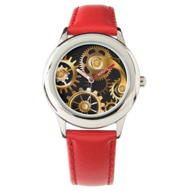 Montre Horloge à vapeur avec libellule mécanique (devant)
