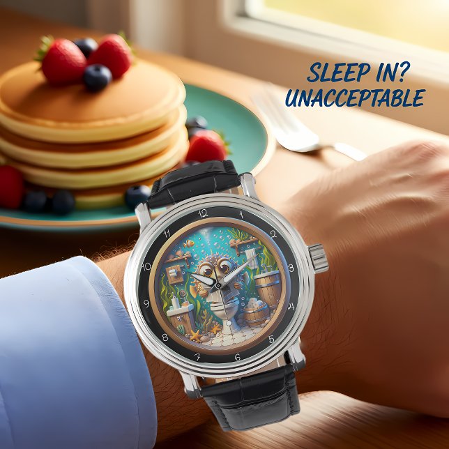 Montre Horloge de la salle de bain humoristique Whimsfish (Créateur téléchargé)