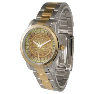 Montre Horloge dragon chinoise ~ Dragon et Phoenix ~