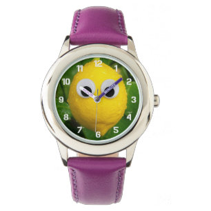 Montre Horloge Enfant Lemon Mignon aux Yeux Google