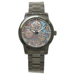 Montre horloge, engrenages