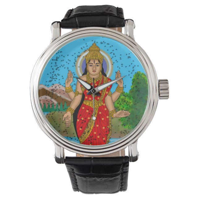Montre Horloge murale déesse Bhramari (devant)