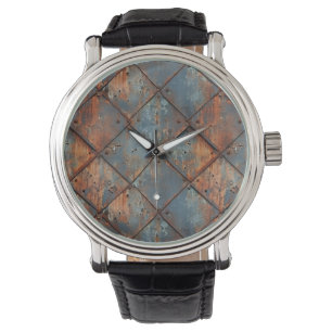 Montre Horloge murale en fer rouillé