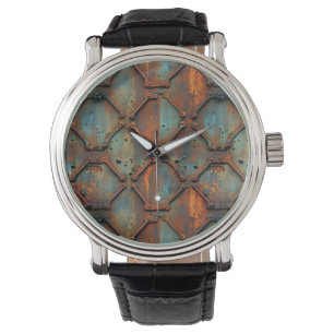 Montre Horloge murale en fer rouillé